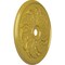 Ekena Millwork Sellek Ceiling Medallion (Fits Canopies up to 9"), Hand-Painted Rich Gold, 42 1/8"OD x 1 7/8"P CM42SKRGS - alternate 2